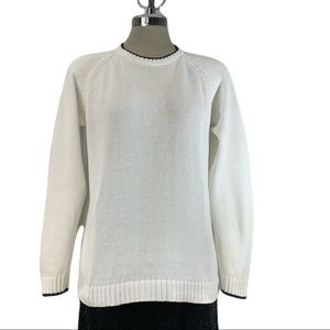 Cabin Creek White Long Sleeves Sweater Size M
